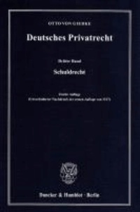 Deutsches Privatrecht 3 - Schuldrecht.
