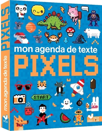 Mon agenda de texte Pixels