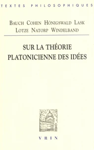 Sur la théorie platonicienne des idées