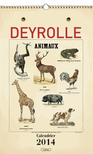  Deyrolle - Deyrolle Calendrier 2014.