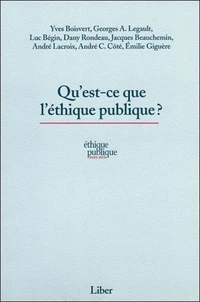 Qu'est-ce que l'éthique publique ?