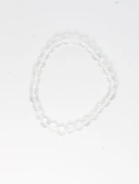 Bracelet Cristal de Roche Perles rondes 6 mm