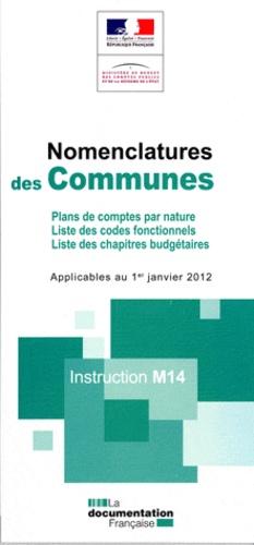 DGCP - Instruction M14 - Nomenclatures des communes 2012.
