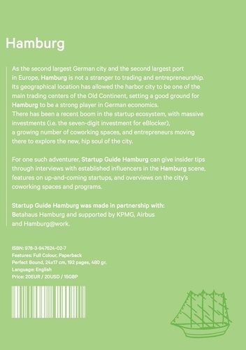 Startup Guide Hamburg. The Entrepreneur's Handbook