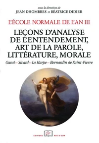 L'Ecole normale de l'an III