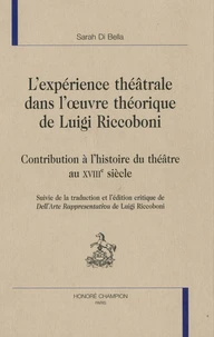 L'expérience théâtrale dans l'oeuvre théorique de Luigi Riccoboni