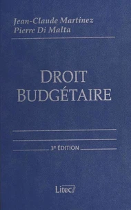 Droit Budgetaire. 3eme Edition