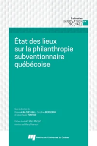 Etat des lieux sur la philanthropie subventionnaire québécoise