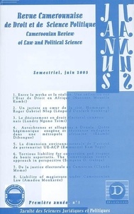  Dianoia - Revue camerounaise de droit et de science politique (Janus 1).