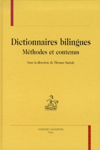 Thomas Szende - Dictionnaires Bilingues. Methodes Et Contenus.