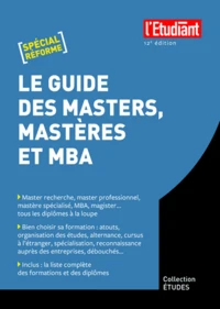Le guide des masters, mastères et MBA