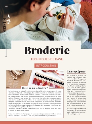 Didier Ballot et Nicolas Faroux - Broderie - Techniques de base.