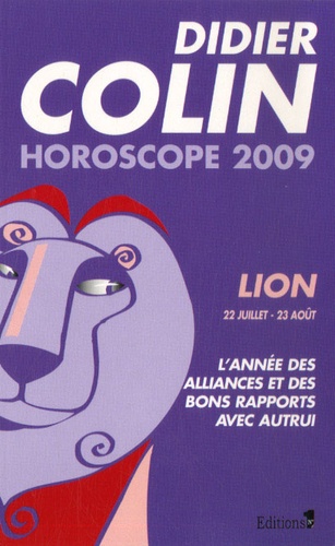 Didier Colin - Lion - Horoscope 2009.