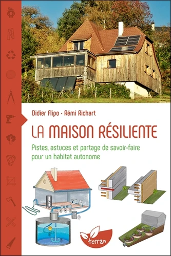 Couverture de La maison résiliente : pistes, astuces et partage de savoir-faire pour un habitat autonome