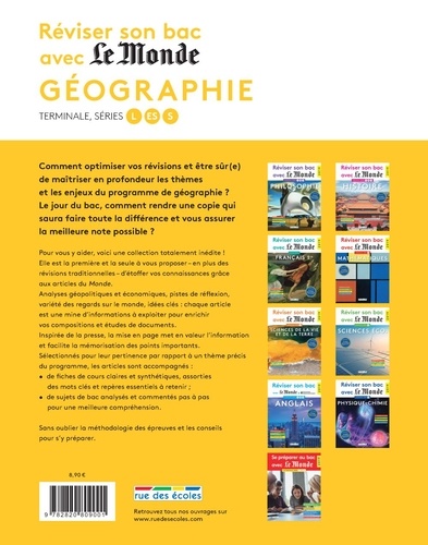 Géographie Terminale séries L, ES, S  Edition 2019