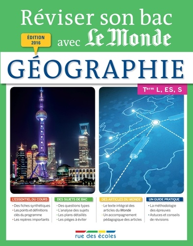 Géographie Tle L, ES, S  Edition 2016 - Occasion