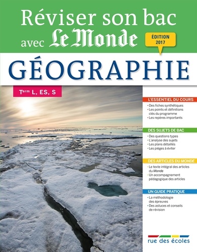 Géographie Tle L, ES, S  Edition 2017