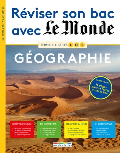 Géographie Tle, séries L, ES, S  Edition 2017