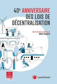 Didier Guignard - 40e anniversaire des lois de décentralisation.