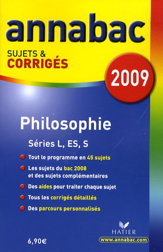 Didier Guimbail et Stéphanie Degorre - Philosophie L, ES, S - Sujets et corrigés.