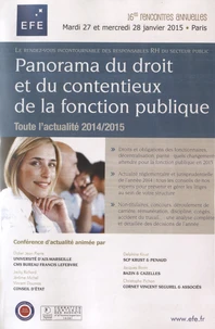 Panorama du droit et du contentieux de la fonction publique