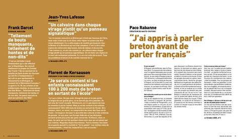 Paroles de Bretons. Petites phrases étonnantes, entretiens marquants, photos décalées, le meilleur du magazine Bretons Volume 1 (2005-2009)