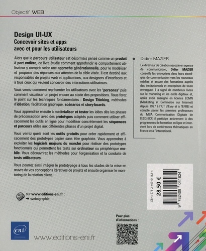 Design UI-UX. Concevoir sites et apps avec et pour les utilisateurs 2e édition
