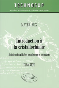 Introduction à la cristallochimie