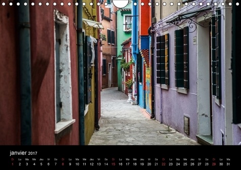 LA VIE EN COULEURS BURANO (Calendrier mural 2017 DIN A4 horizontal). Sélection de photos prises à Burano (Calendrier mensuel, 14 Pages )