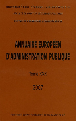 Didier Truchet - Annuaire européen d'administration publique - Tome 30, L'enseignement supérieur en Europe.