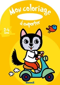 Mon coloriage à emporter Louveteau