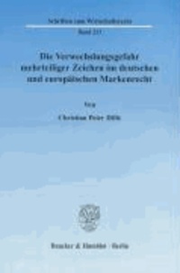 Die Verwechslungsgefahr mehrteiliger Zeichen im deutschen und europäischen Markenrecht.