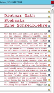 Stehsatz