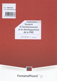 Soutenir le fonctionnement et le développement de la PME BTS GPME 1re année