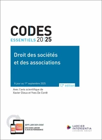 Code essentiel - Droit des sociétés et des associations 2025 - À jour au 1er septembre 2025