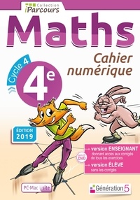 Katia Hache - Mathématiques 4e Cycle 4 Iparcours - Cahier numérique, Pc/Mac monoposte. 1 DVD