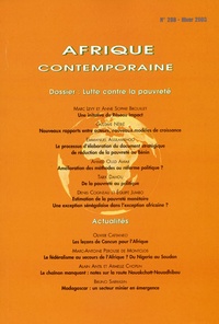Marc Lévy et Anne-Sophie Brouillet - Afrique contemporaine N° 208, Hiver 2003 : Lutte contre la pauvreté.