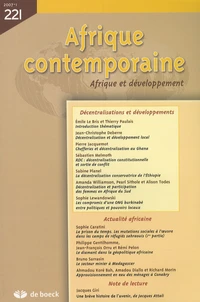 Décentralisations et développements