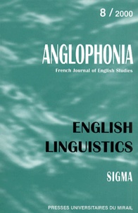  Collectif - Anglophonia N° 8/2000 : English Linguistics.