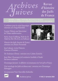 Archives juives N° 56/2, 2e semestre 2023