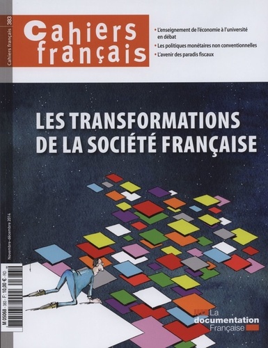 Philippe Tronquoy et  Collectif - Cahiers français N° 383, novembre-décembre 2014 : Les transformations de la société française.