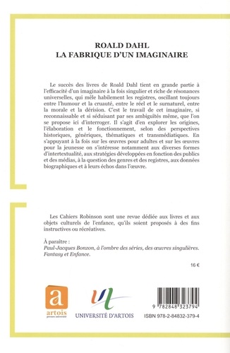 Cahiers Robinson N° 47/2020 Roald Dahl, la fabrique d'un imaginaire