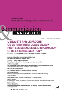 L’enquête par le proche ou en proximité : quels enjeux pour les sciences de l'information et de la communication ?