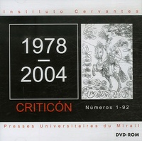  Instituto Cervantes - Criticon N° 1-92 : 1978-2004 - Edition en langue espagnole, DVD.