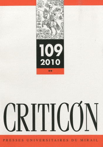 Arturo Echavarren et David Mañero Lozano - Criticon N° 109/2010 : .