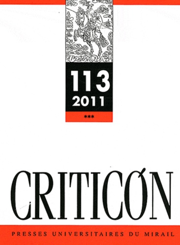 José Manuel Pedrosa et Antonio Ramajo Caño - Criticon N° 113/2011 : .