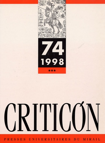 Marc Vitse - Criticon N° 74 : Poesia.