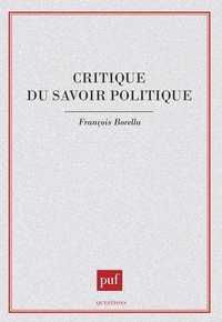 Critique du savoir politique