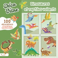 Gabriele Taffuni - Déco vitre Dinosaures et reptiles volants - 100 décorations vitrostatiques repositionnables.