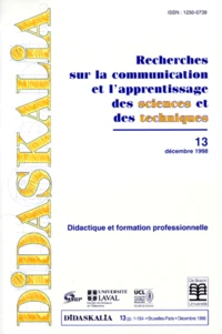 Didactique et formation professionnelle